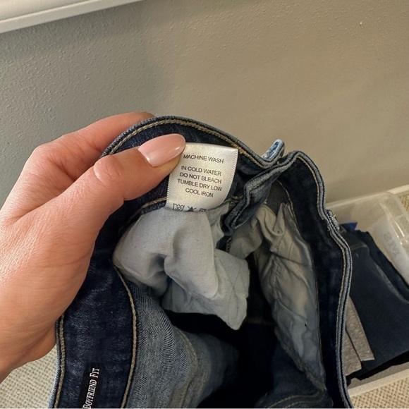 Judy Blue Dark Wash Distressed Boyfriend Jeans Size 27 Women’s High Waisted - Picture 12 of 12